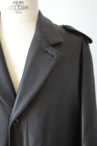 SERAPHIN leather coat (48 EU)