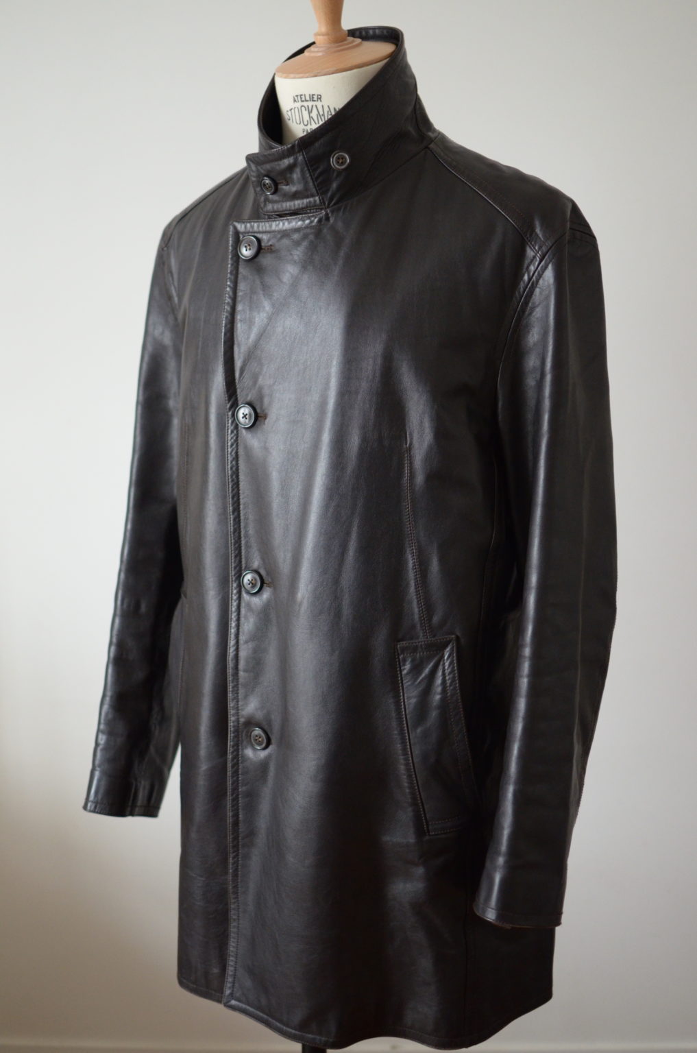SERAPHIN leather coat (54 EU) - AU DRÔLE DE ZÈBRE