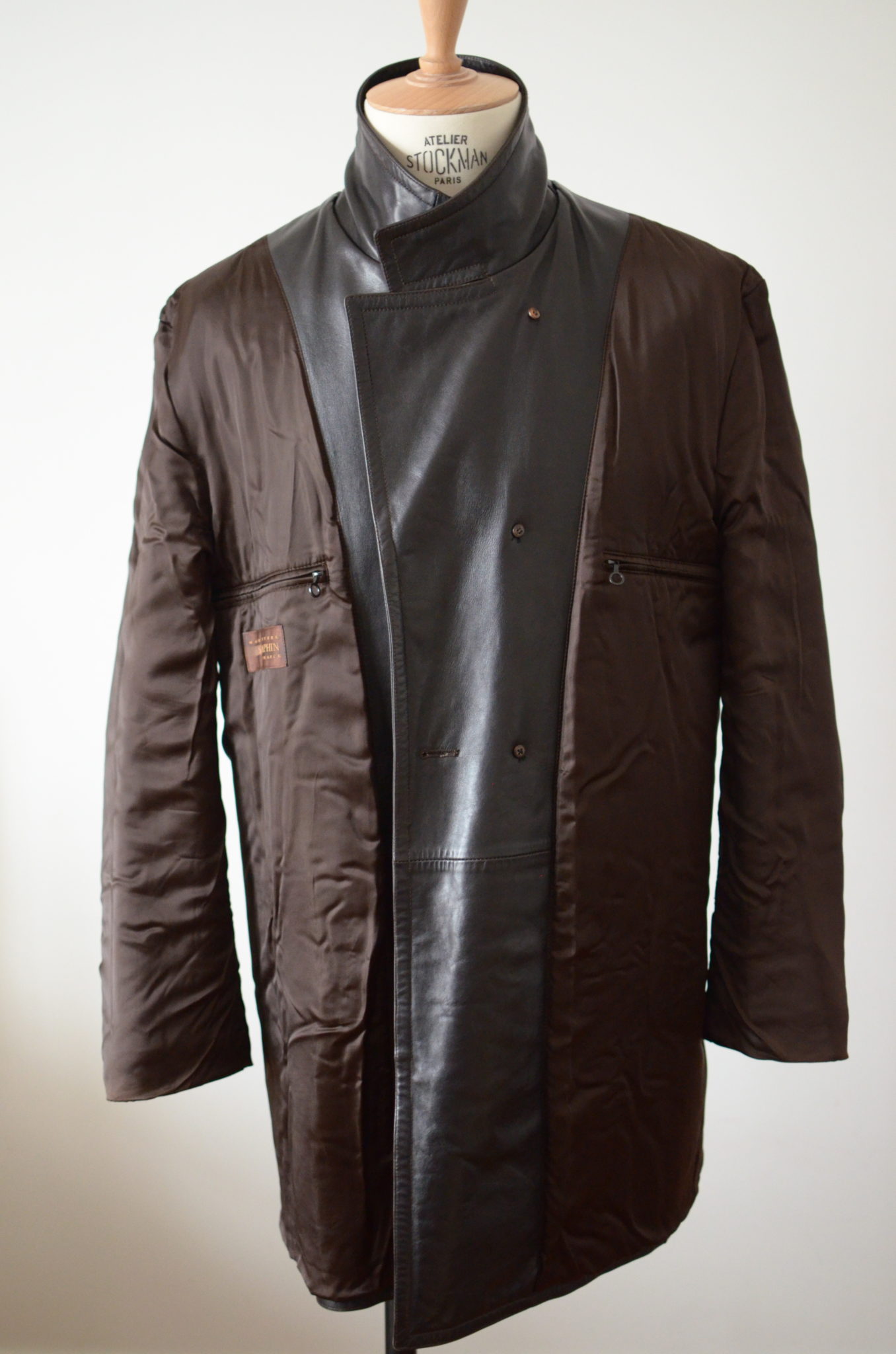 SERAPHIN leather coat (54 EU) - AU DRÔLE DE ZÈBRE