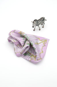 LE LOIR EN PAPILLON pocket square - Au Drôle de Zèbre