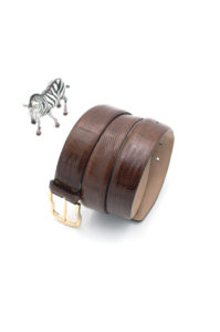 BRIONI lizard belt - Au Drôle de Zèbre