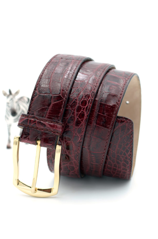 BRIONI crocodile belt - Au Drôle de Zèbre