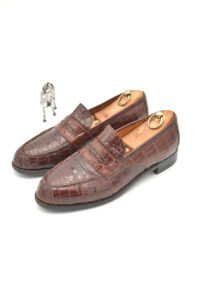 J.M. WESTON crocodile loafers - Au Drôle de Zèbre