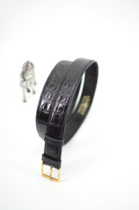 CHARVET crocodile belt - Au Drôle de Zèbre