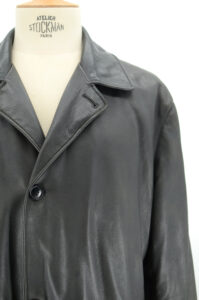 SERAPHIN leather coat - Au Drôle de Zèbre
