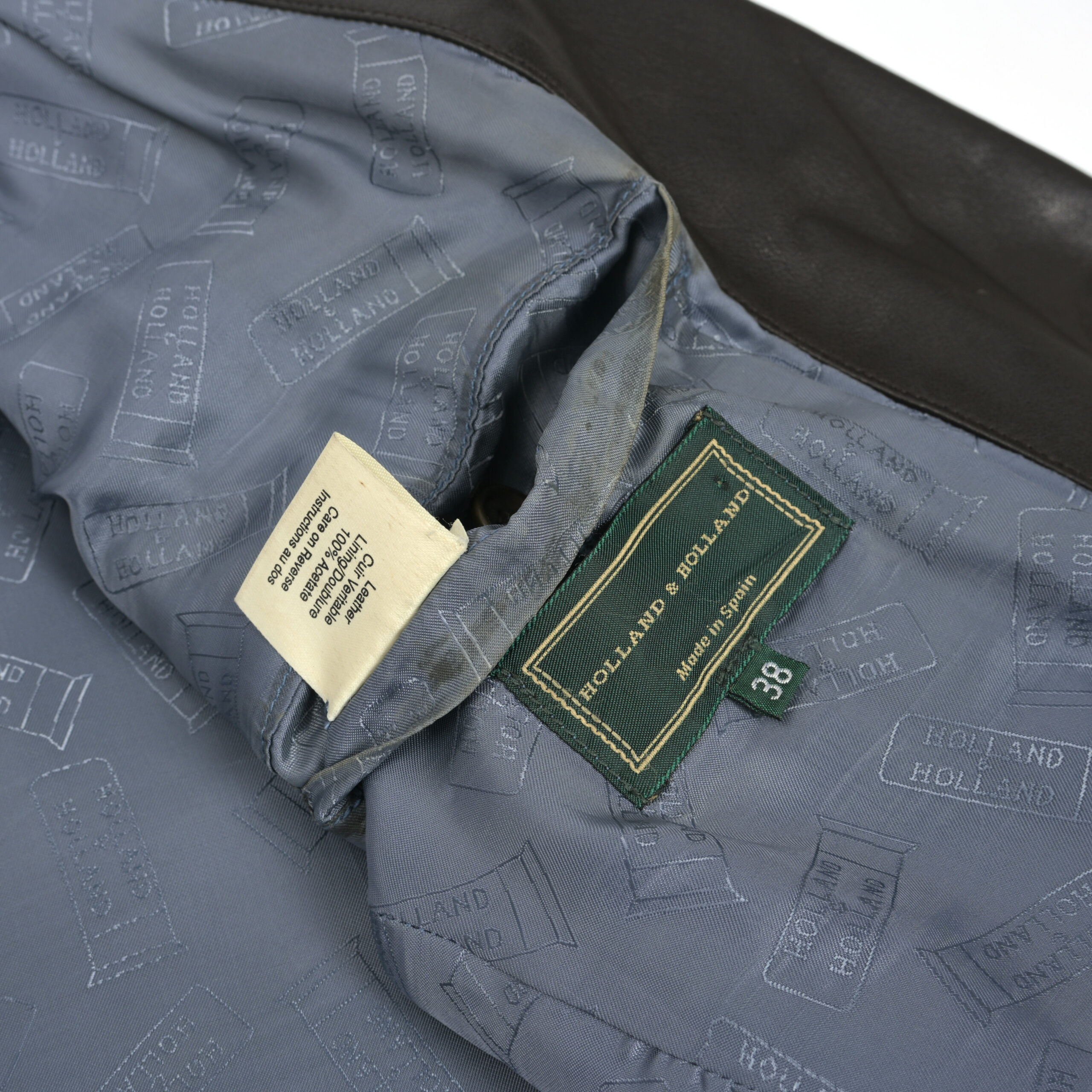 HOLLAND & HOLLAND leather jacket (48 EU) – Au Drôle de Zèbre – Au Drôle de Zèbre