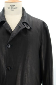 SERAPHIN leather coat - Au Drôle de Zèbre