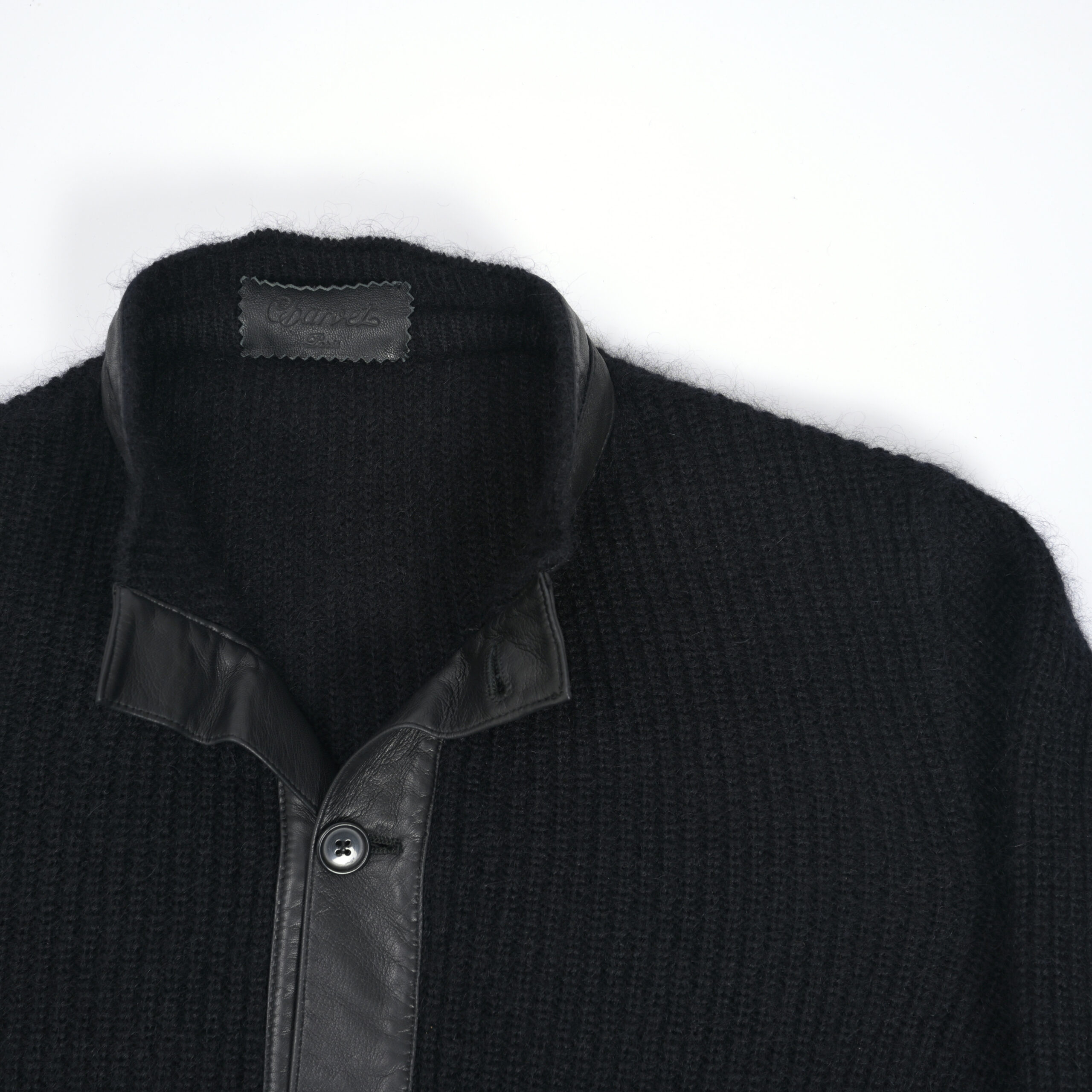 CHARVET wool & leather cardigan (48 EU) – Au Drôle de Zèbre – Au Drôle de Zèbre