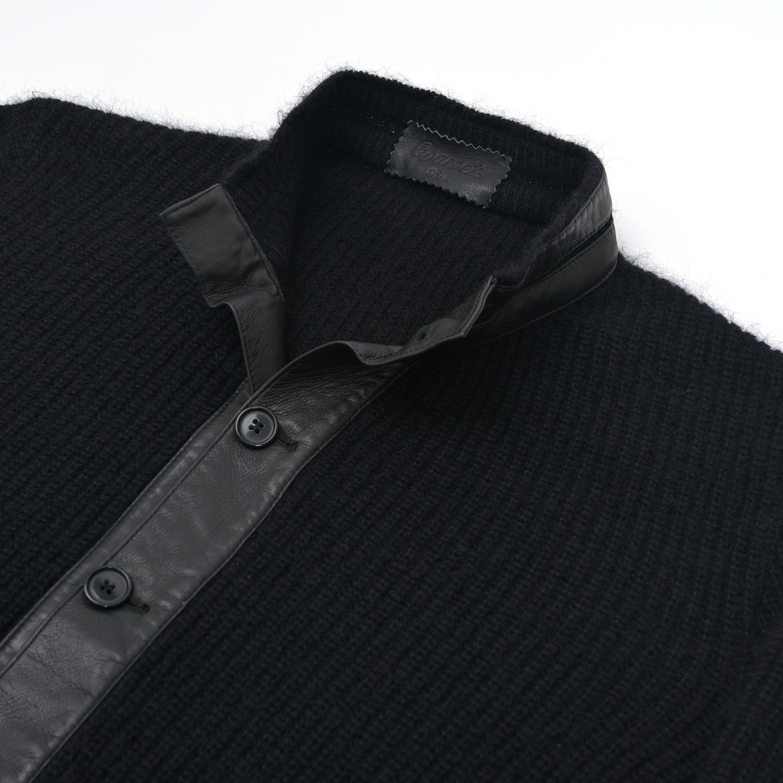 CHARVET wool & leather cardigan (48 EU) – Au Drôle de Zèbre – Au Drôle de Zèbre