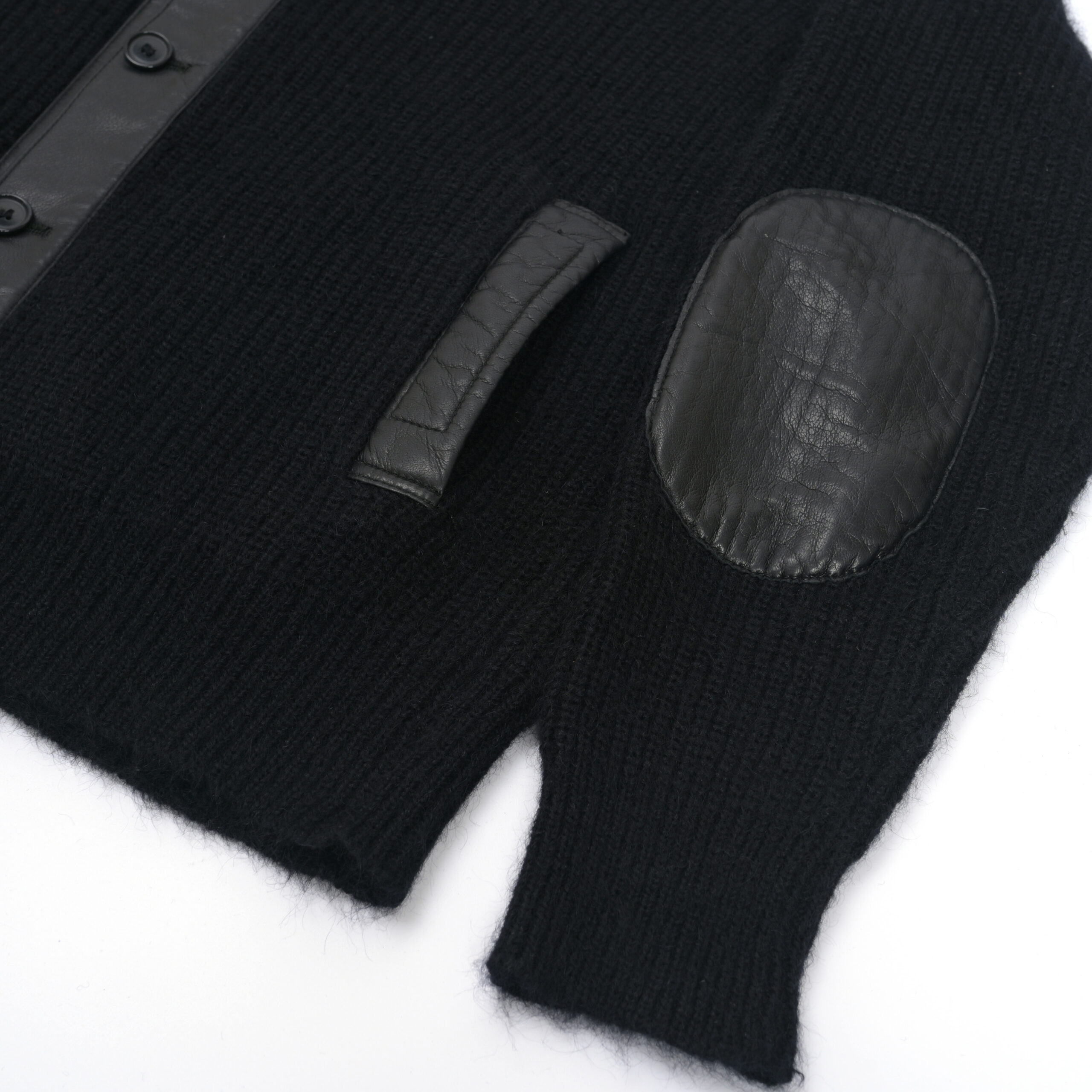 CHARVET wool & leather cardigan (48 EU) – Au Drôle de Zèbre – Au Drôle de Zèbre